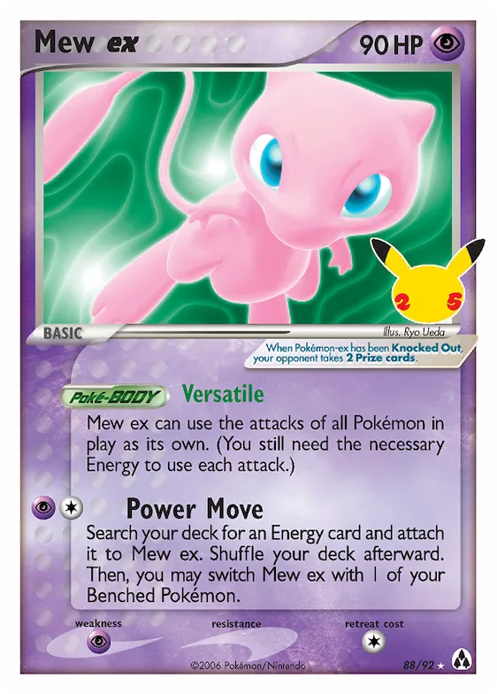 Mew ex #88 – Celebrations: Classic Collection