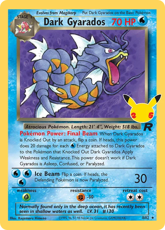 Dark Gyarados #8 – Celebrations: Classic Collection