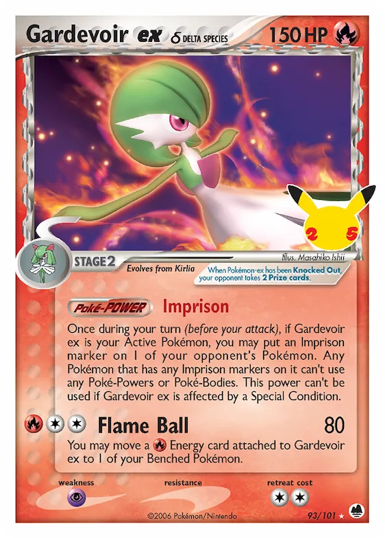 Gardevoir ex δ #93 – Celebrations: Classic Collection