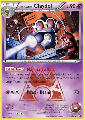 Team Magma's Claydol #11 – Double Crisis