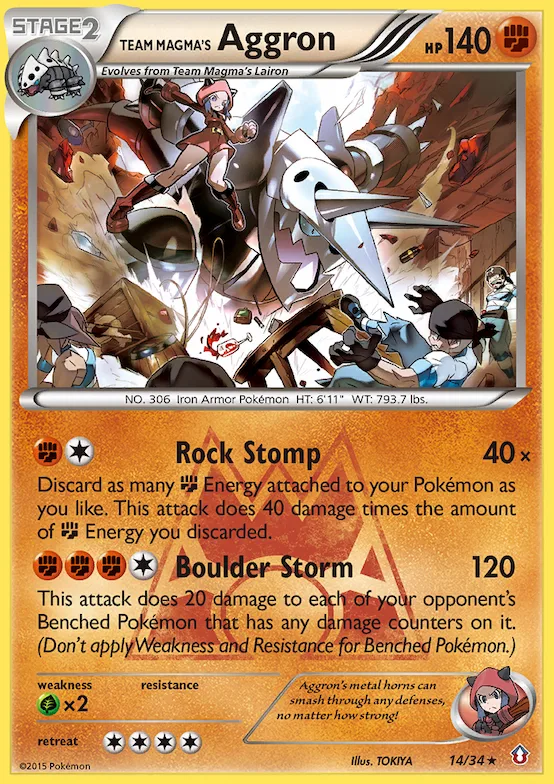 Team Magma's Aggron #14 – Double Crisis