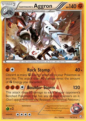 Team Magma's Aggron #14 – Double Crisis