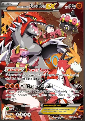 Team Magma's Groudon-EX #15 – Double Crisis