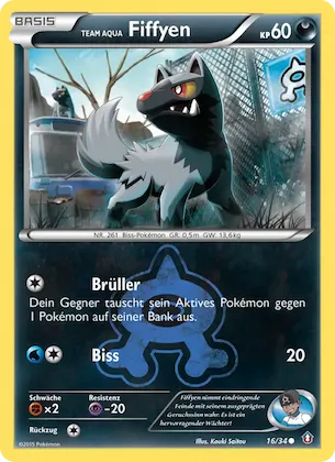 Team Aqua's Poochyena Nr. 16 – Double Crisis