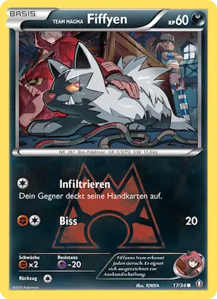 Team Magma's Poochyena Nr. 17 – Double Crisis