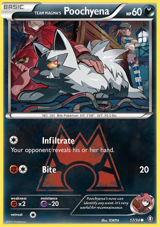 Team Magma's Poochyena #17 – Double Crisis