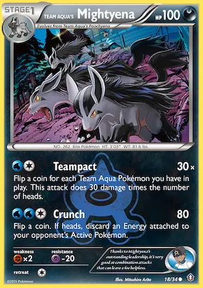 Team Aqua's Mightyena #18 – Double Crisis