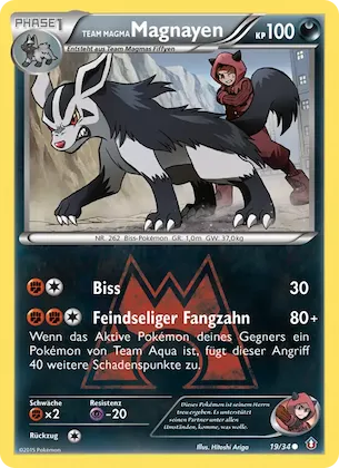 Team Magma's Mightyena Nr. 19 – Double Crisis