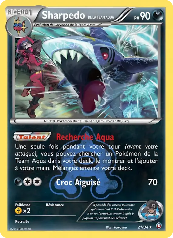 Sharpedo de la Team Aqua 21 – Double Danger