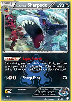 Team Aqua's Sharpedo #21 – Double Crisis