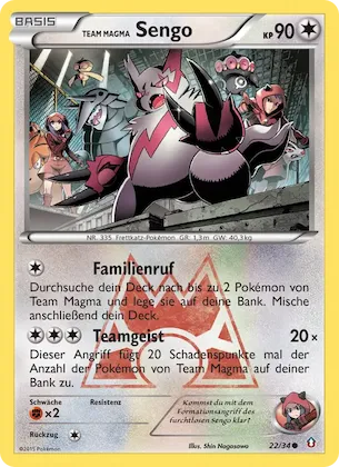 Team Magma's Zangoose Nr. 22 – Double Crisis