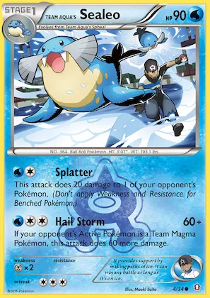 Team Aqua's Sealeo #4 – Double Crisis