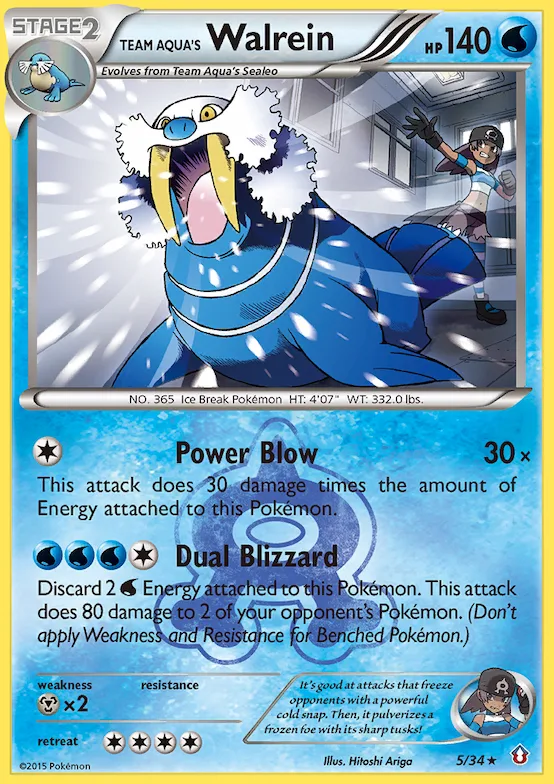 Team Aqua's Walrein #5 – Double Crisis