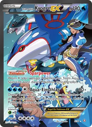 Team Aqua's Kyogre-EX Nr. 6 – Double Crisis