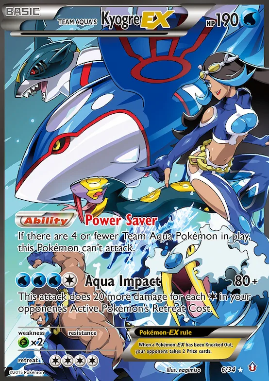 Team Aqua's Kyogre-EX #6 – Double Crisis
