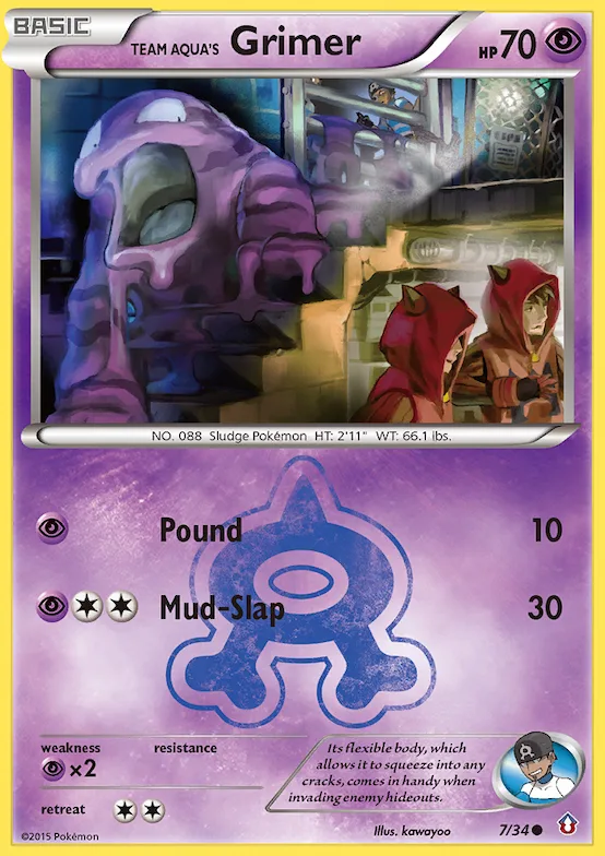 Team Aqua's Grimer #7 – Double Crisis