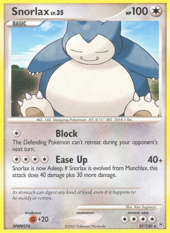 Snorlax #37 – Diamond & Pearl