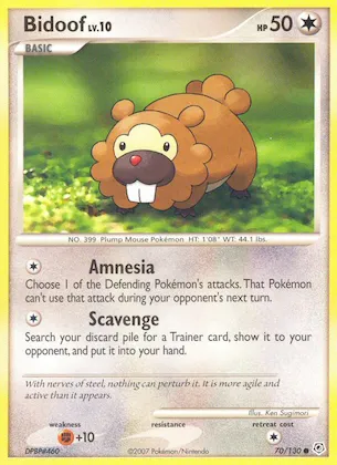 Bidoof #70 – Diamond & Pearl