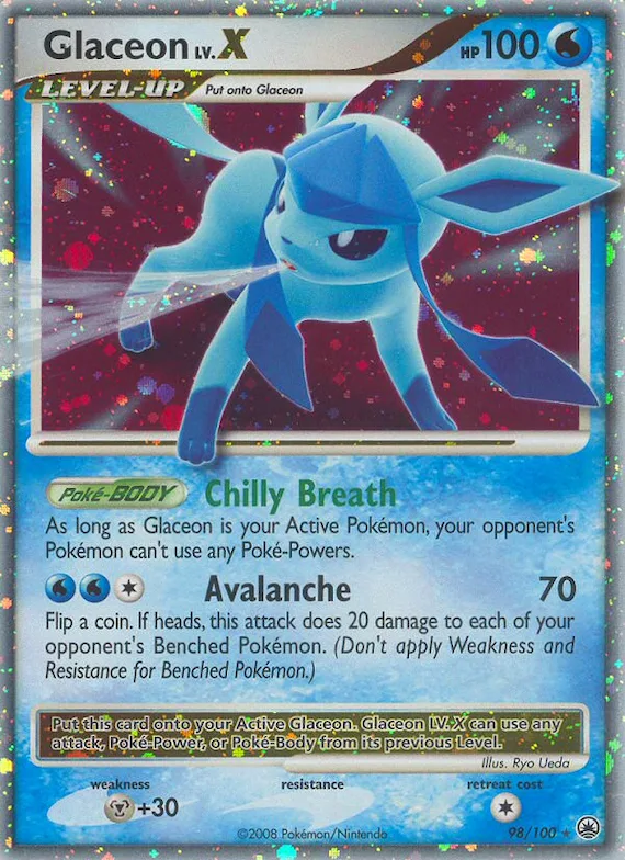 Glaceon LV.X #98 – Majestic Dawn
