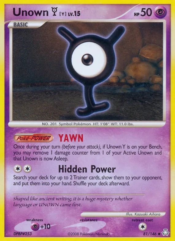 Unown [Y] #81 – Legends Awakened