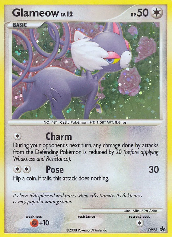 Glameow #DP23 – Diamond and Pearl Promos
