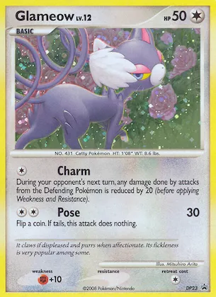 Glameow #DP23 – Diamond and Pearl Promos