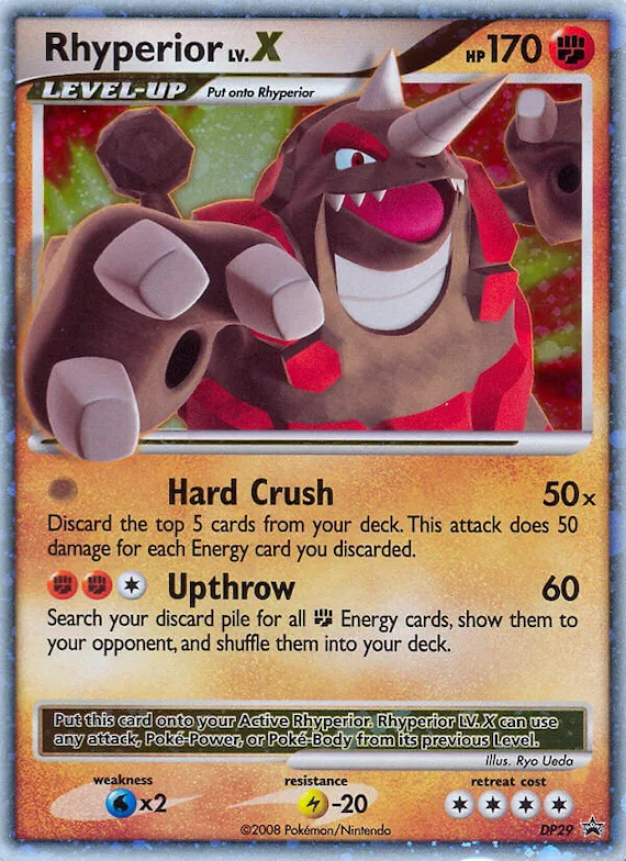 Rhyperior LV.X #DP29 – Diamond and Pearl Promos