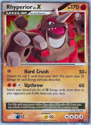 Rhyperior LV.X #DP29 – Diamond and Pearl Promos