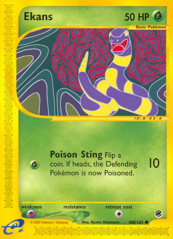 Ekans #108 – Expedition Base Set