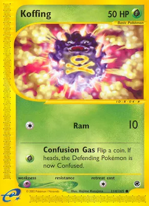 Koffing #114 – Expedition Base Set