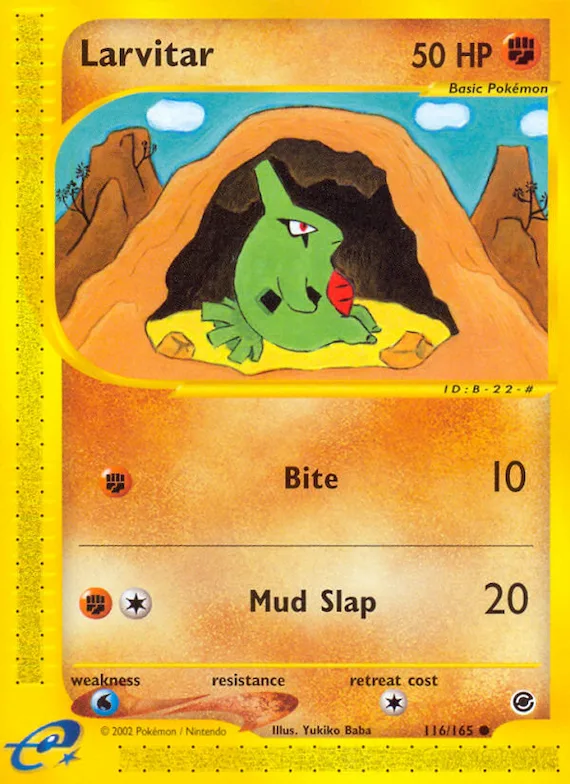 Larvitar #116 – Expedition Base Set