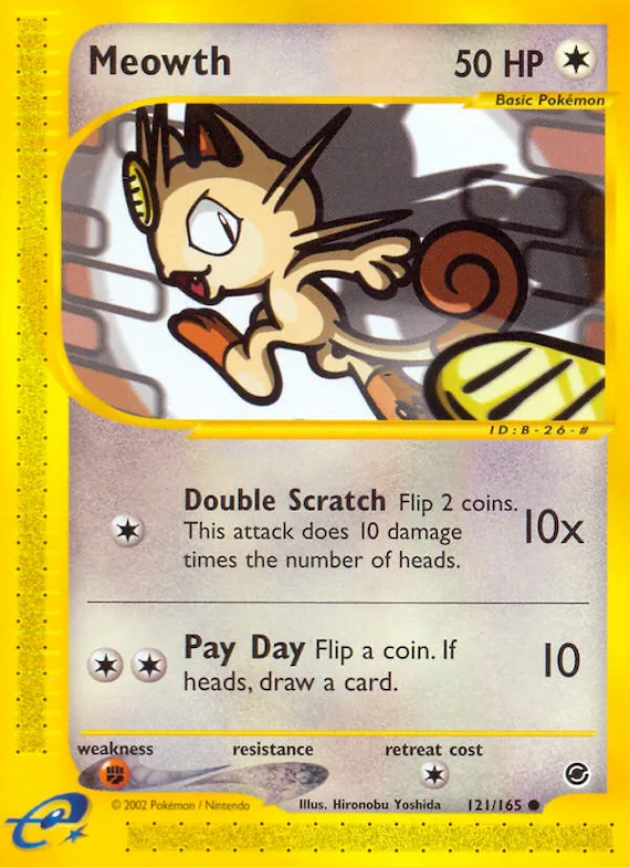 Meowth #121 – Expedition Base Set