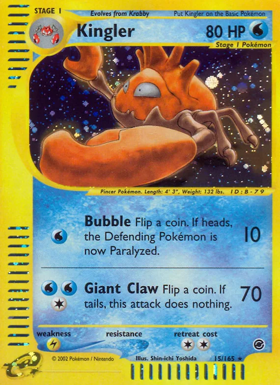 Kingler #15 – Expedition Base Set