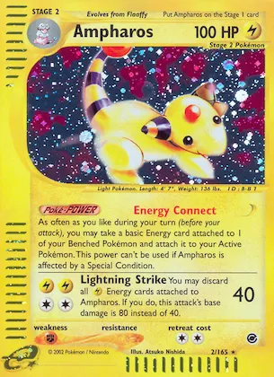 Ampharos #2 – Expedition Base Set