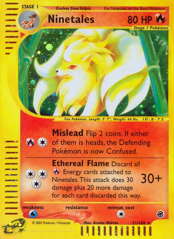 Ninetales #21 – Expedition Base Set