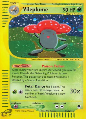 Vileplume #31 – Expedition Base Set