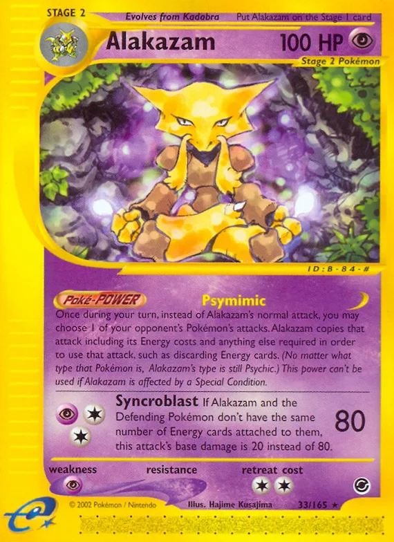 Alakazam #33 – Expedition Base Set