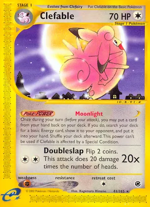 Clefable #41 – Expedition Base Set