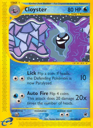Cloyster #42 – Expedition Base Set
