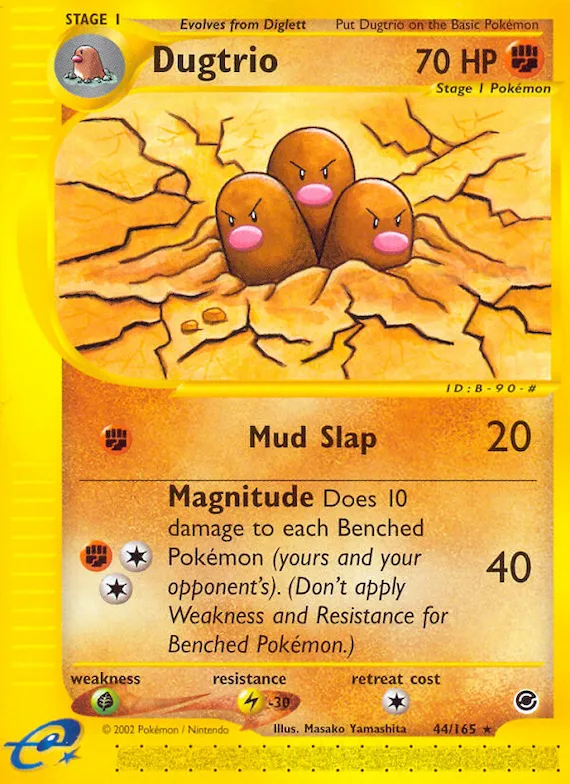 Dugtrio #44 – Expedition Base Set