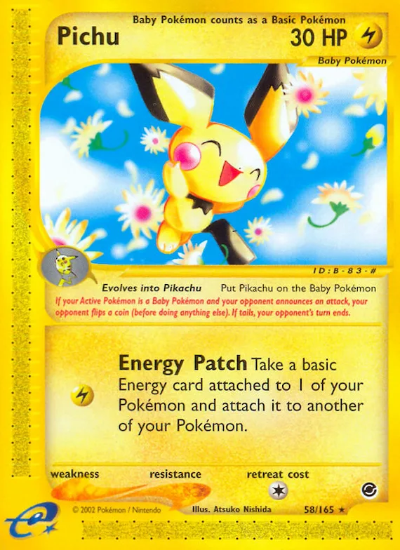 Pichu #58 – Expedition Base Set