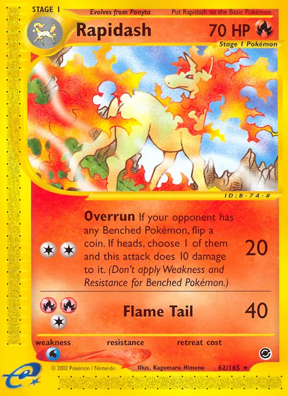 Rapidash #62 – Expedition Base Set
