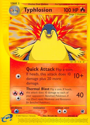 Typhlosion #64 – Expedition Base Set