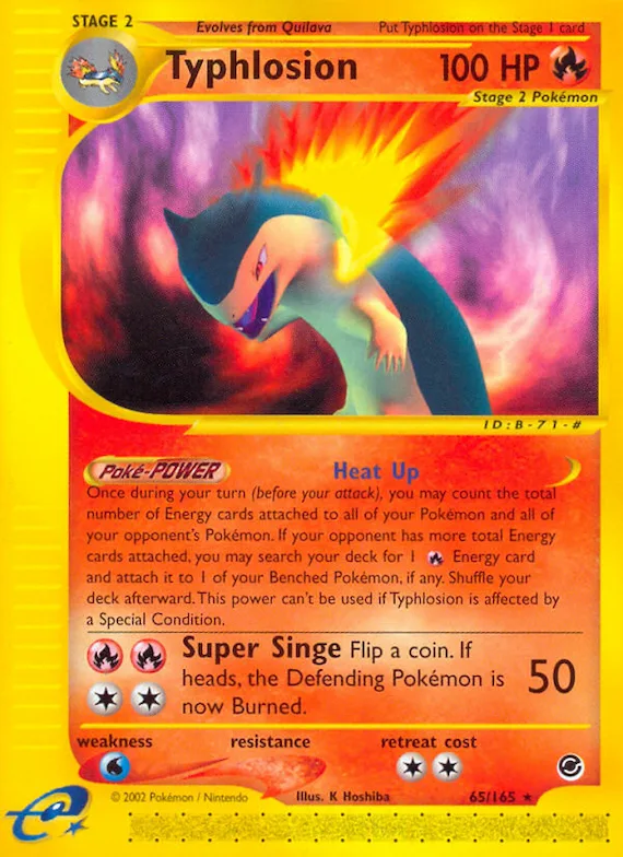 Typhlosion #65 – Expedition Base Set
