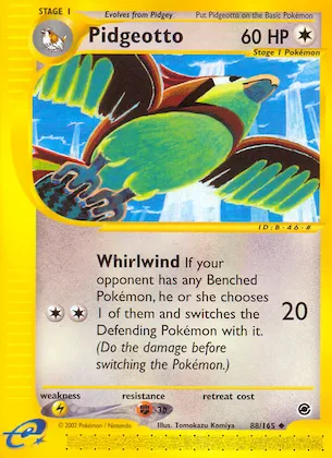 Pidgeotto #88 – Expedition Base Set