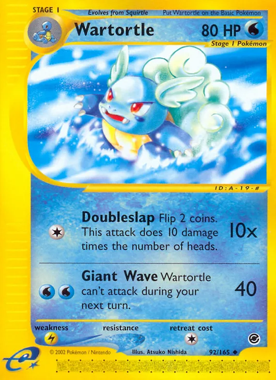Wartortle #92 – Expedition Base Set