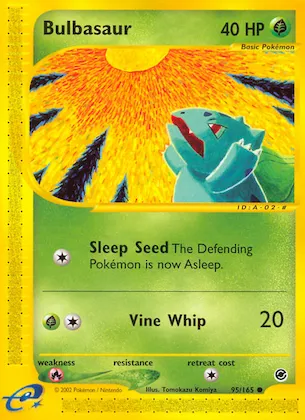 Bulbasaur #95 – Expedition Base Set
