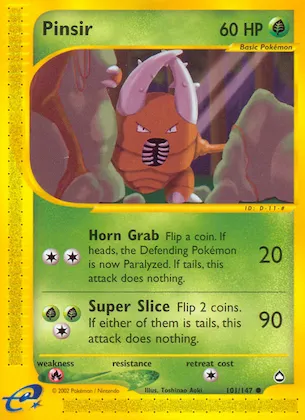 Pinsir #101 – Aquapolis