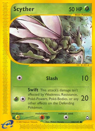 Scyther #106 – Aquapolis
