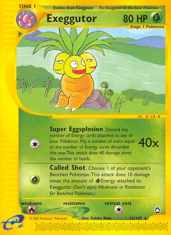 Exeggutor #12 – Aquapolis